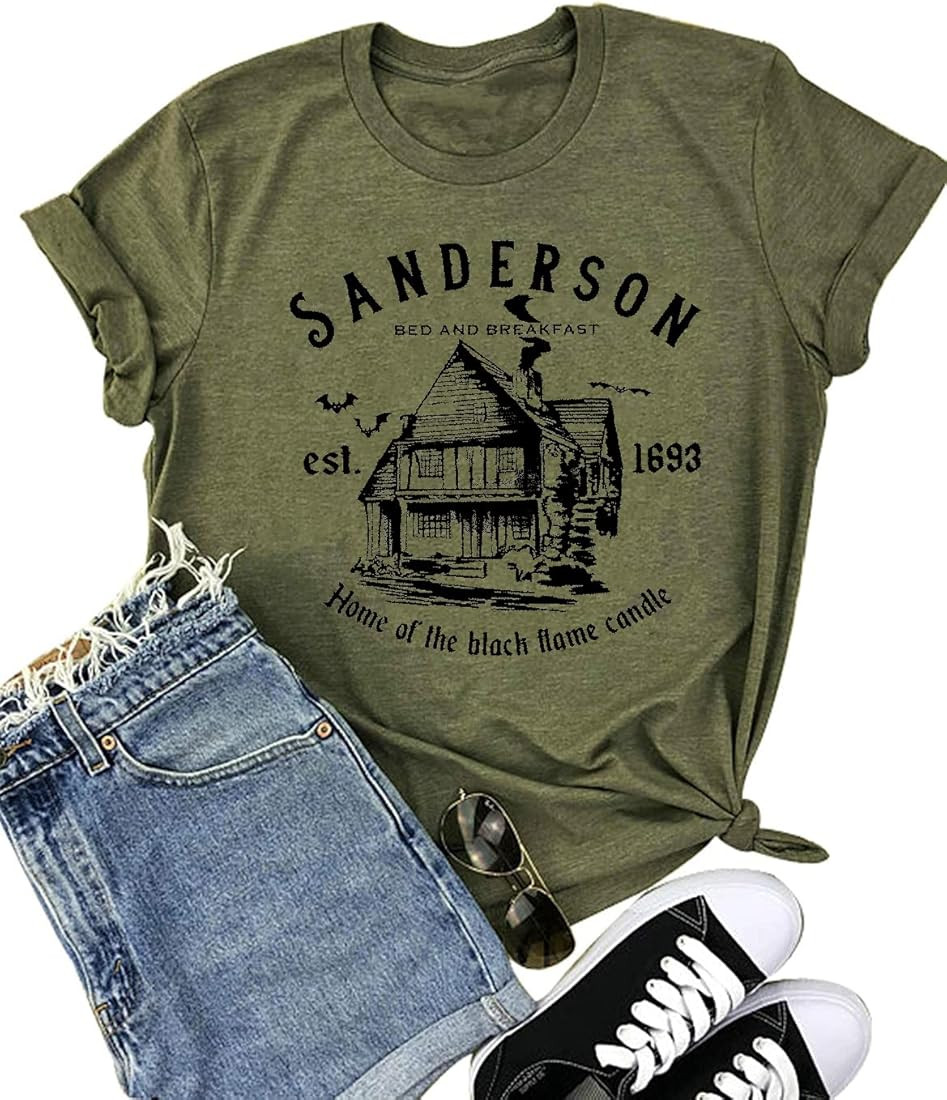 Hocus Pocus Halloween Shirts for Women Fall Tee Shirt Classic Halloween Movie Tops | Amazon (US)