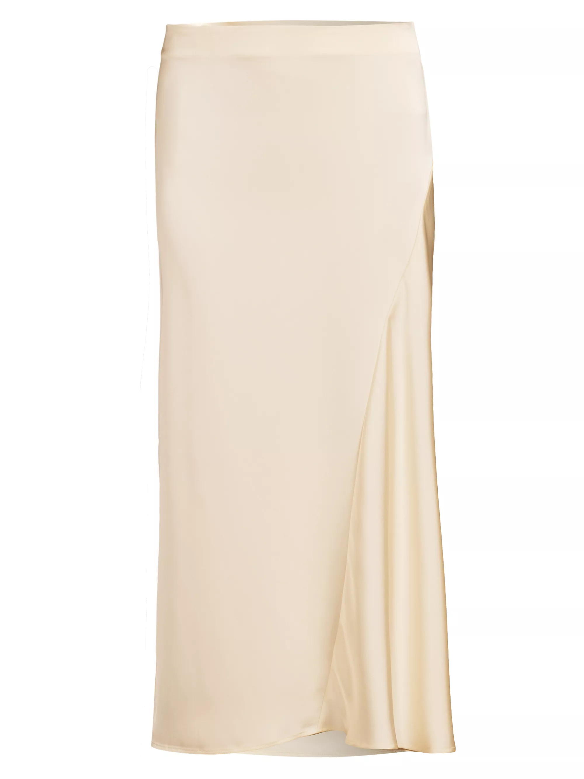 Aia Satin Flounce Skirt | Saks Fifth Avenue