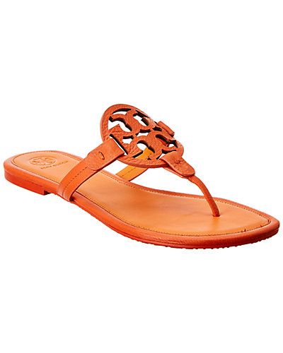 Tory Burch Miller Leather Sandal | Gilt