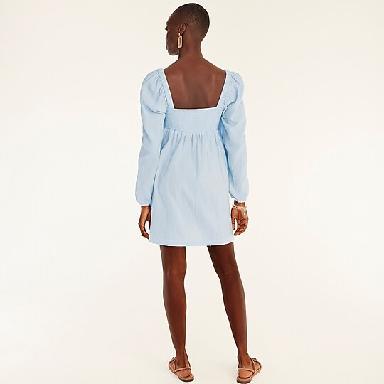 Squareneck soft gauze dress | J. Crew US
