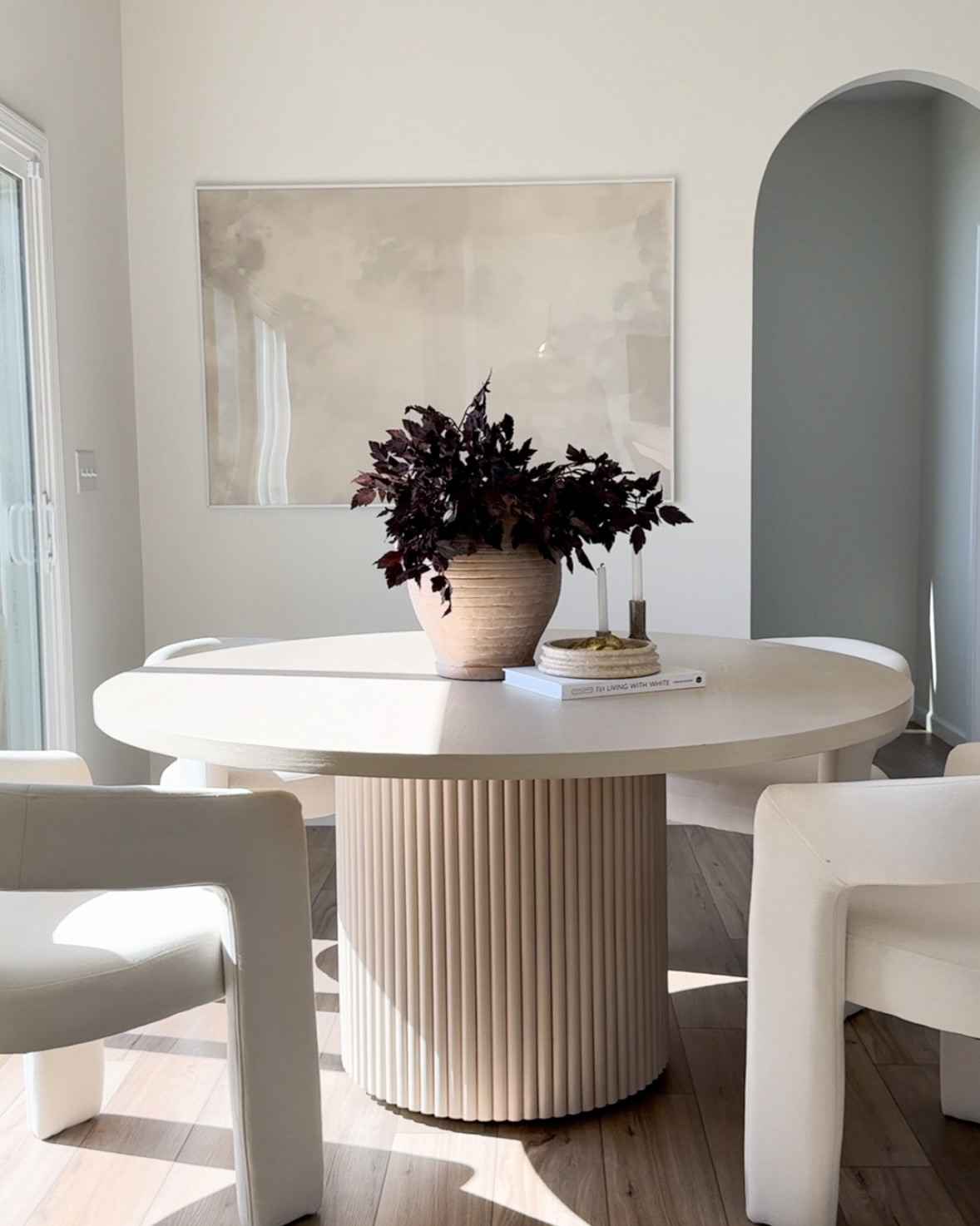 the most gorgeous fluted white washed 60 inches dia round dining table!😍

#LTKSaleAlert #LTKHome