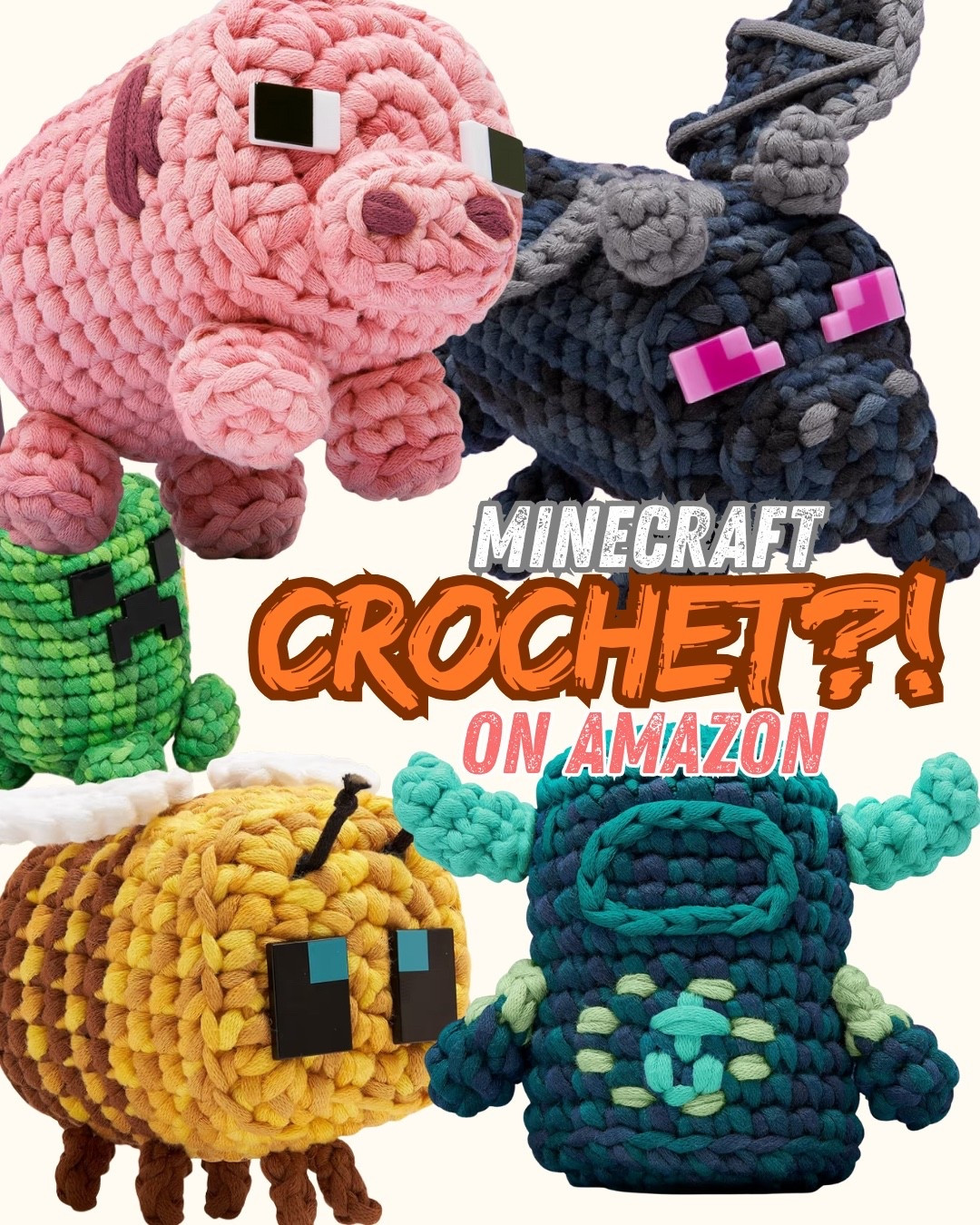 Great gift idea for kiddos into Minecraft that still love plushies. My 9 year old son and 6 year old daughter are so excited to get these and start creating their own Minecraft plushies. Crafting them makes it even more special. Also as a family who homeschools, I feel great that they are learning a new skill while connecting to something they love! 

#LTKGiftGuide #LTKmomlife #LTKKids