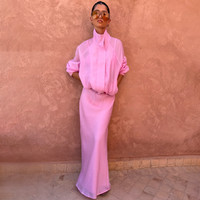 Pink Organza Funnel Neck Jacket | Never Fully Dressed (UK & IE)