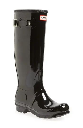 Women's Hunter Original High Gloss Boot, Size 5 M - Black | Nordstrom