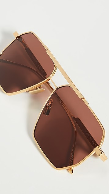 Geometric Navigator Sunglasses | Shopbop