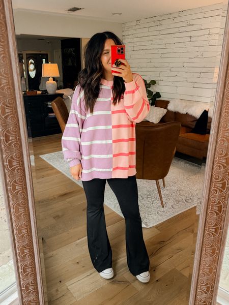 2023 top selling sweater from Amazon! Wearing the XXL for length!
Aerie flare leggings: Large (long)
Converse Leather Hightops: size down 1/2 size 

#LTKmidsize #LTKstyletip #LTKfindsunder50