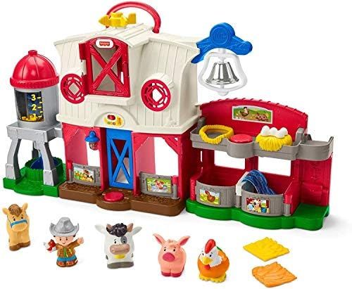 Fisher-Price Little People Caring for Animals Farm Playset with Smart Stages Learning Content for... | Amazon (US)