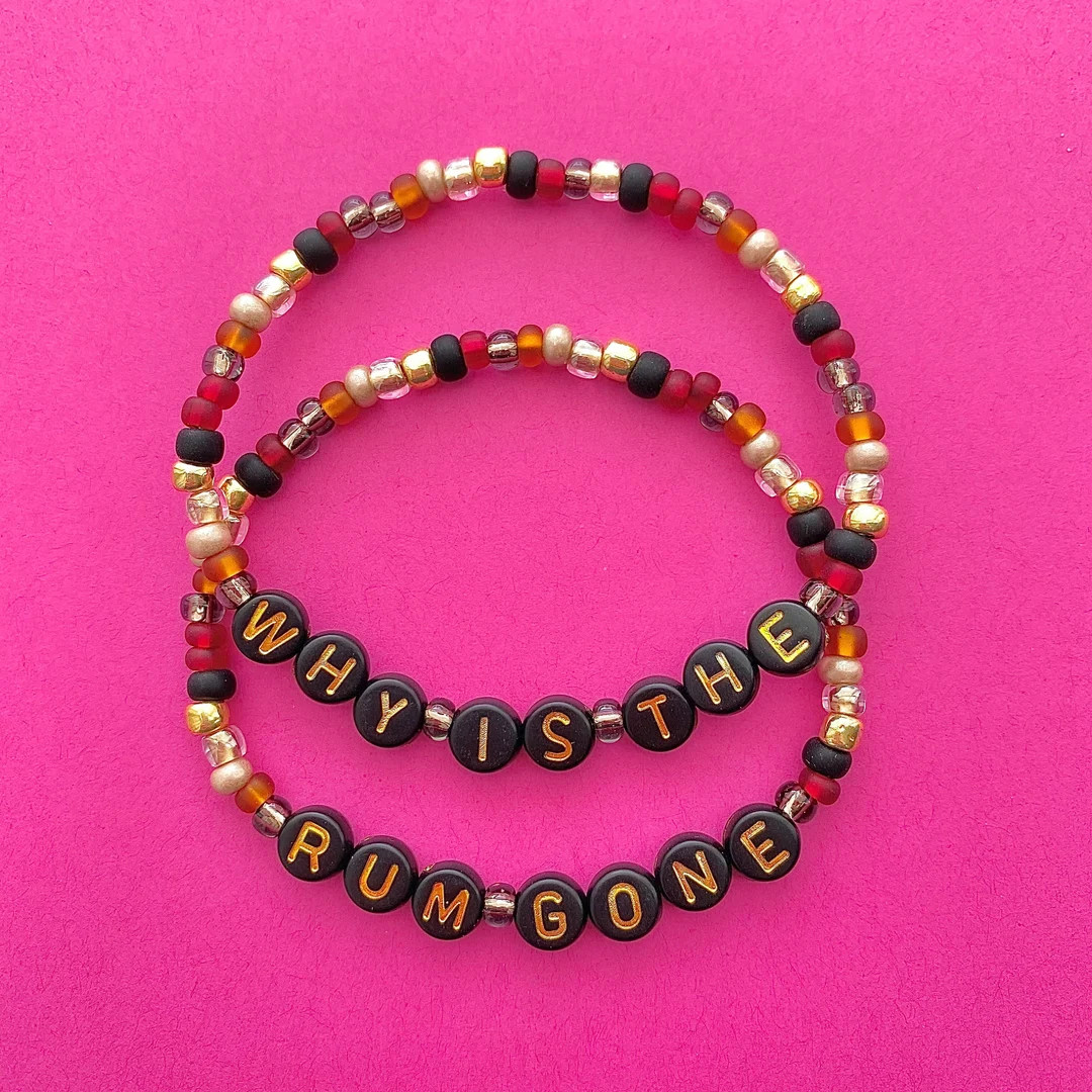 Pirates of The Caribbean Why Is The Rum Gone Beaded Bracelets | Etsy (US)