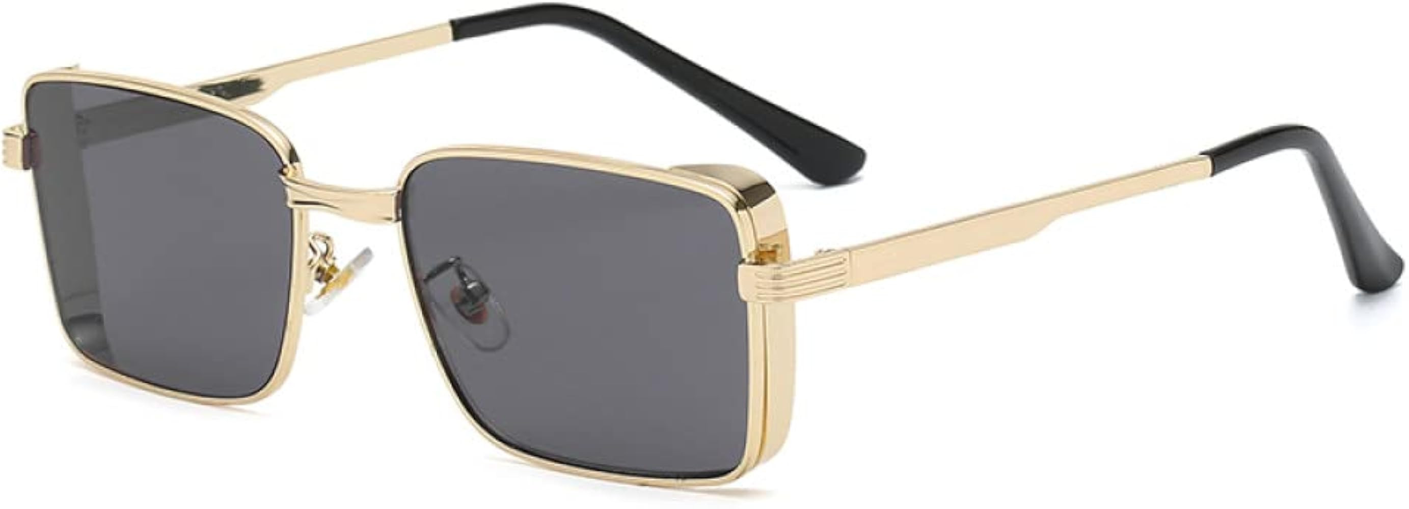 Classic Square Steampunk Sunglasses Luxury Men Women Retro Rectangle Punk Metal Frame Sun Glasses... | Amazon (US)