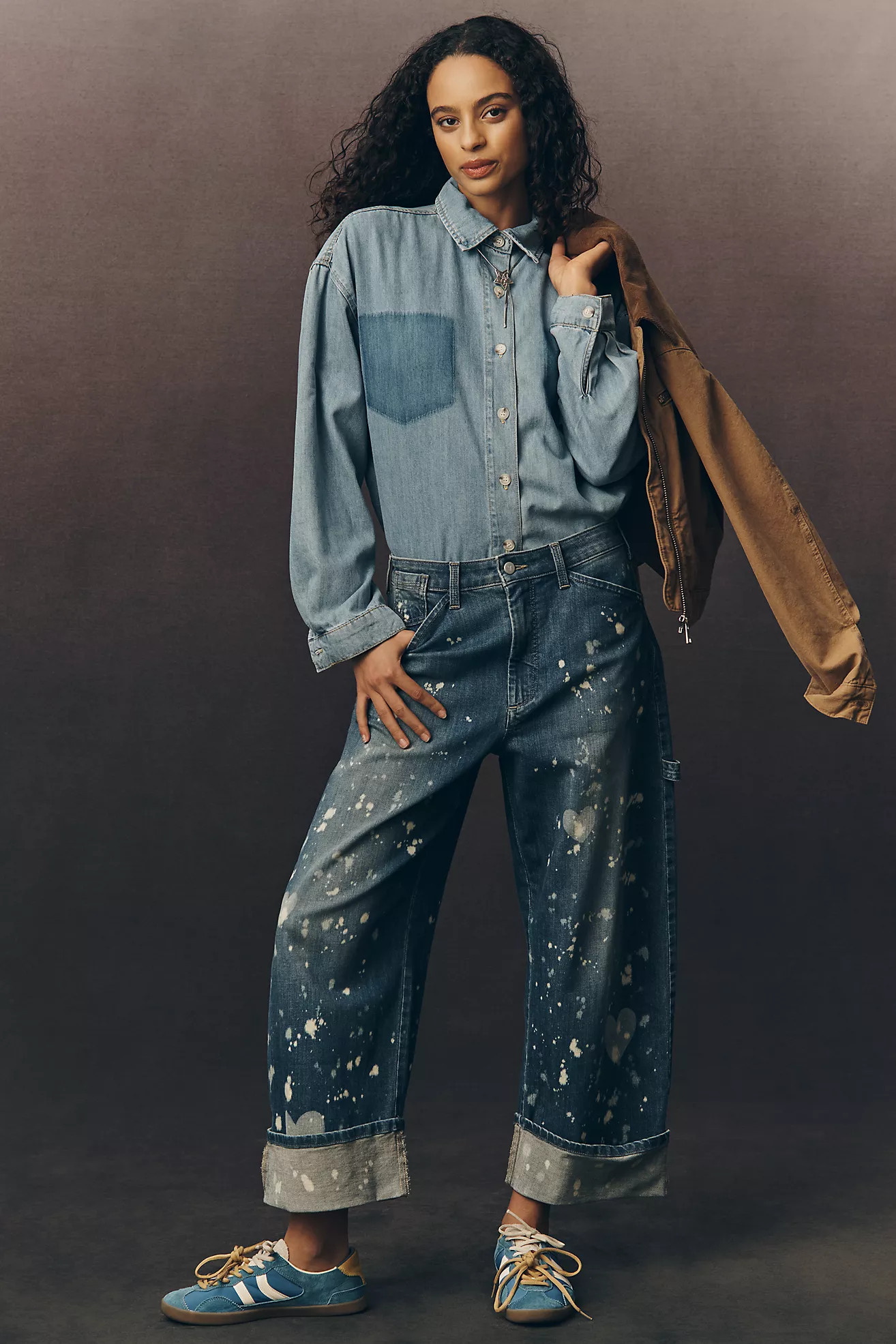 The Kayden Barrel Carpenter Jeans by Pilcro | Anthropologie (US)