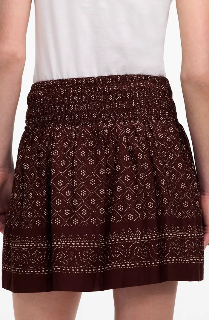 Madewell Paisley Ruffle Cotton Voile Miniskirt | Nordstromrack | Nordstrom Rack