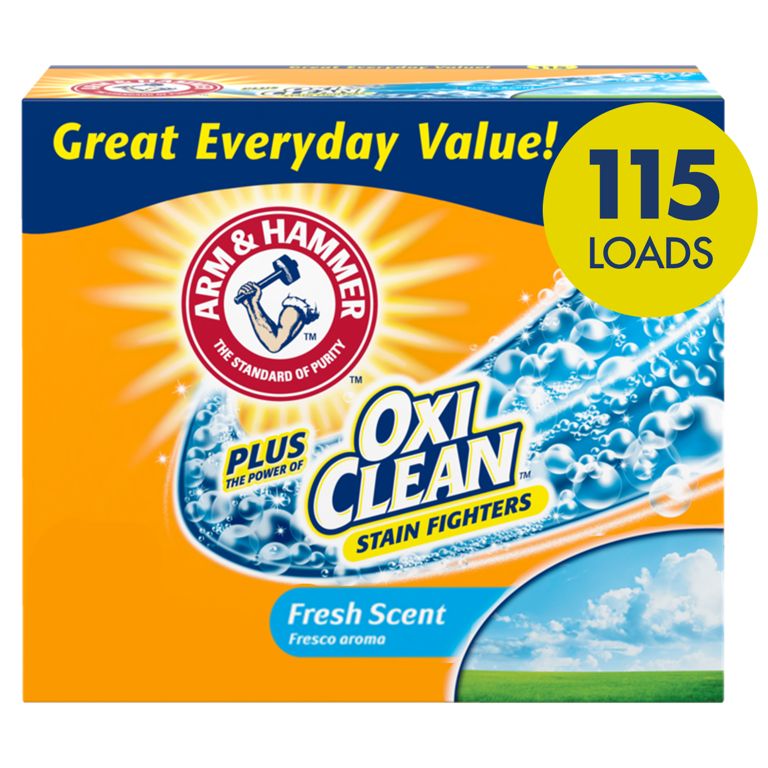 Arm & Hammer Plus OxiClean Powder Laundry Detergent, Fresh Scent, 115 Loads | Walmart (US)