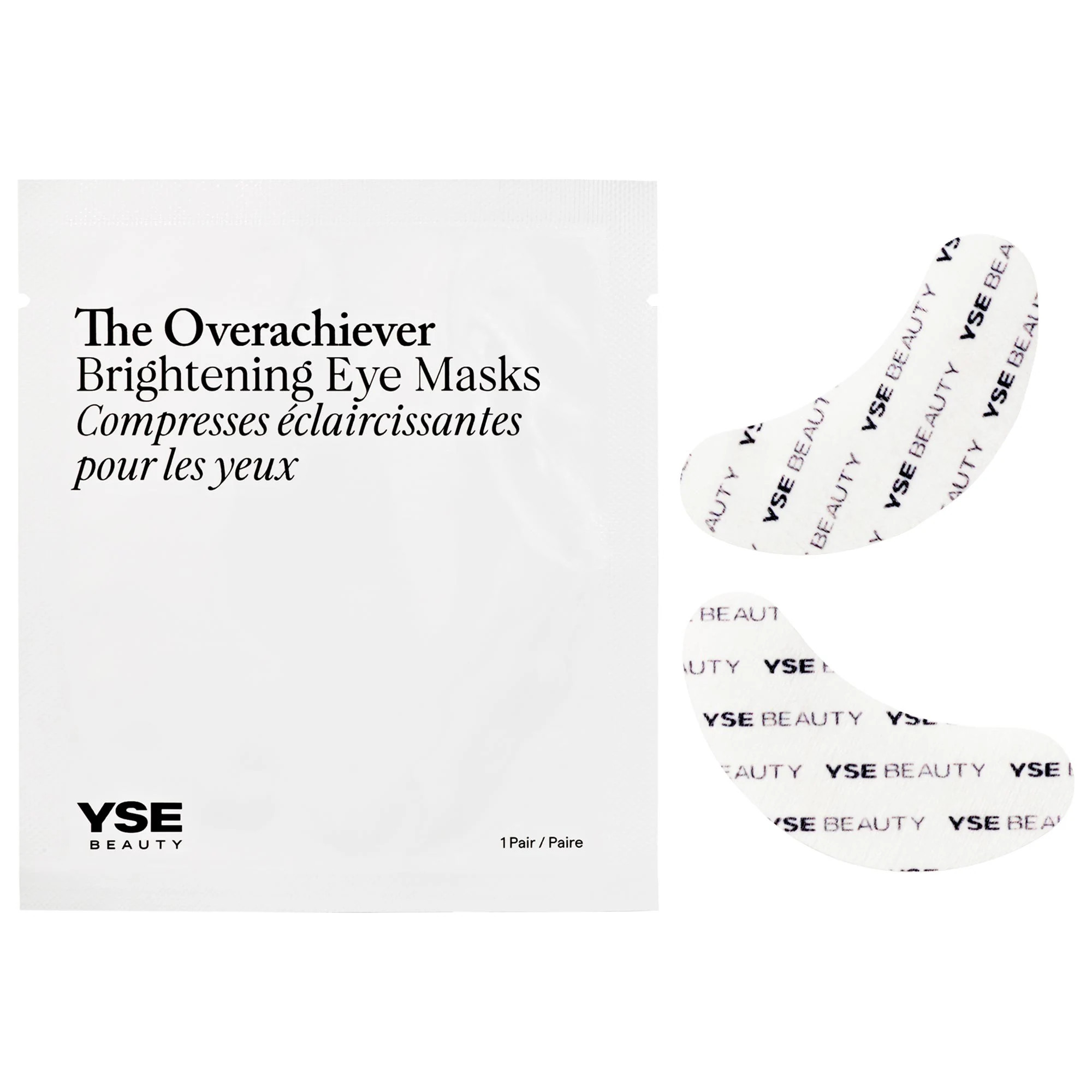 YSE Beauty The Overachiever Brightening & Depuffing Eye Patches with Vitamin C 6 pairs | Sephora (US)