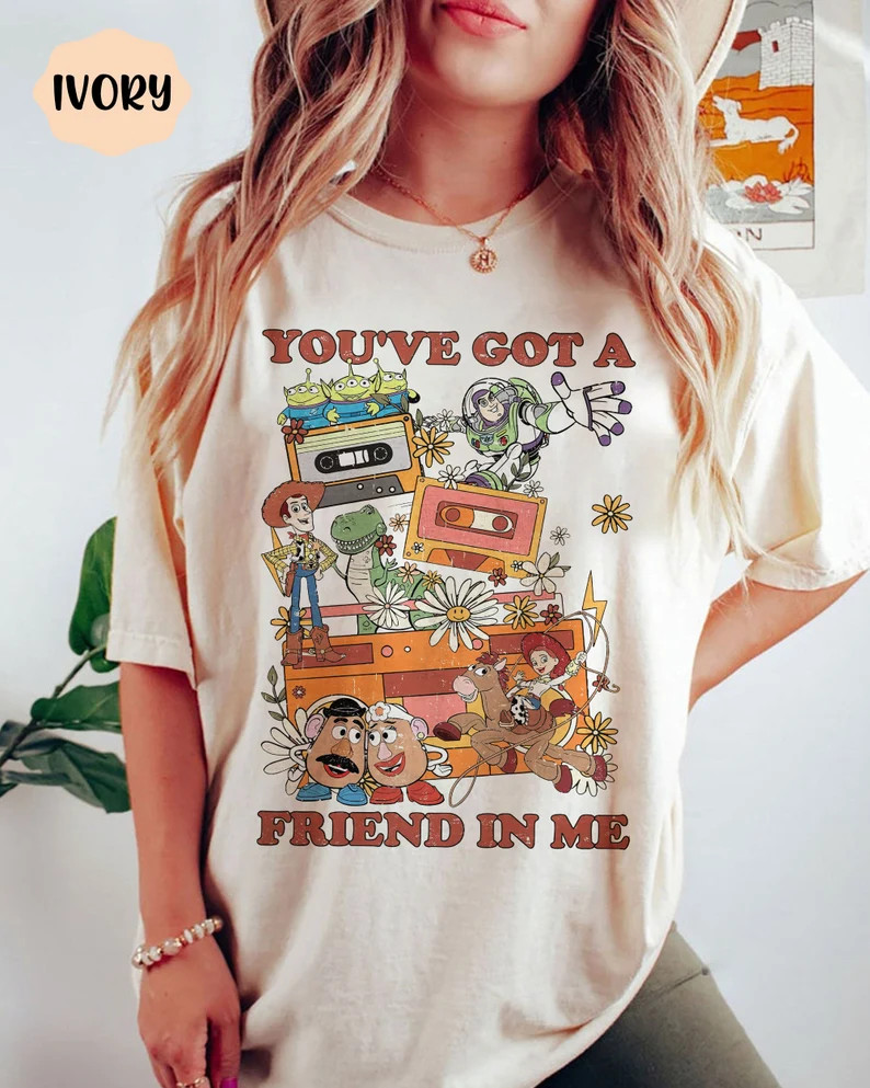 Comfort Colors Retro You've Got A Friend in Me Shirt, Woody and Buzz Lightyear Shirt Toy Story Je... | Etsy (US)