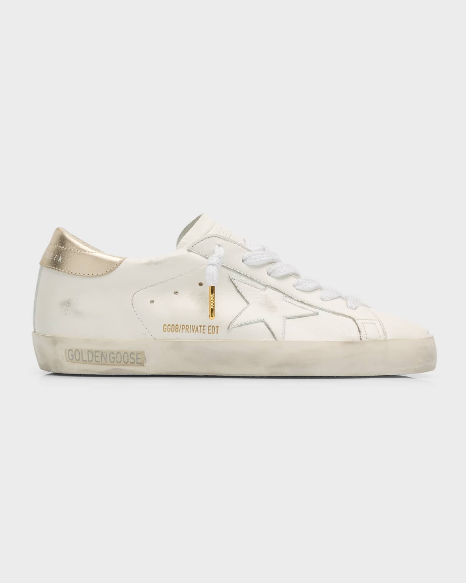 Golden Goose Super-Star Low-Top Leather Sneakers | Neiman Marcus