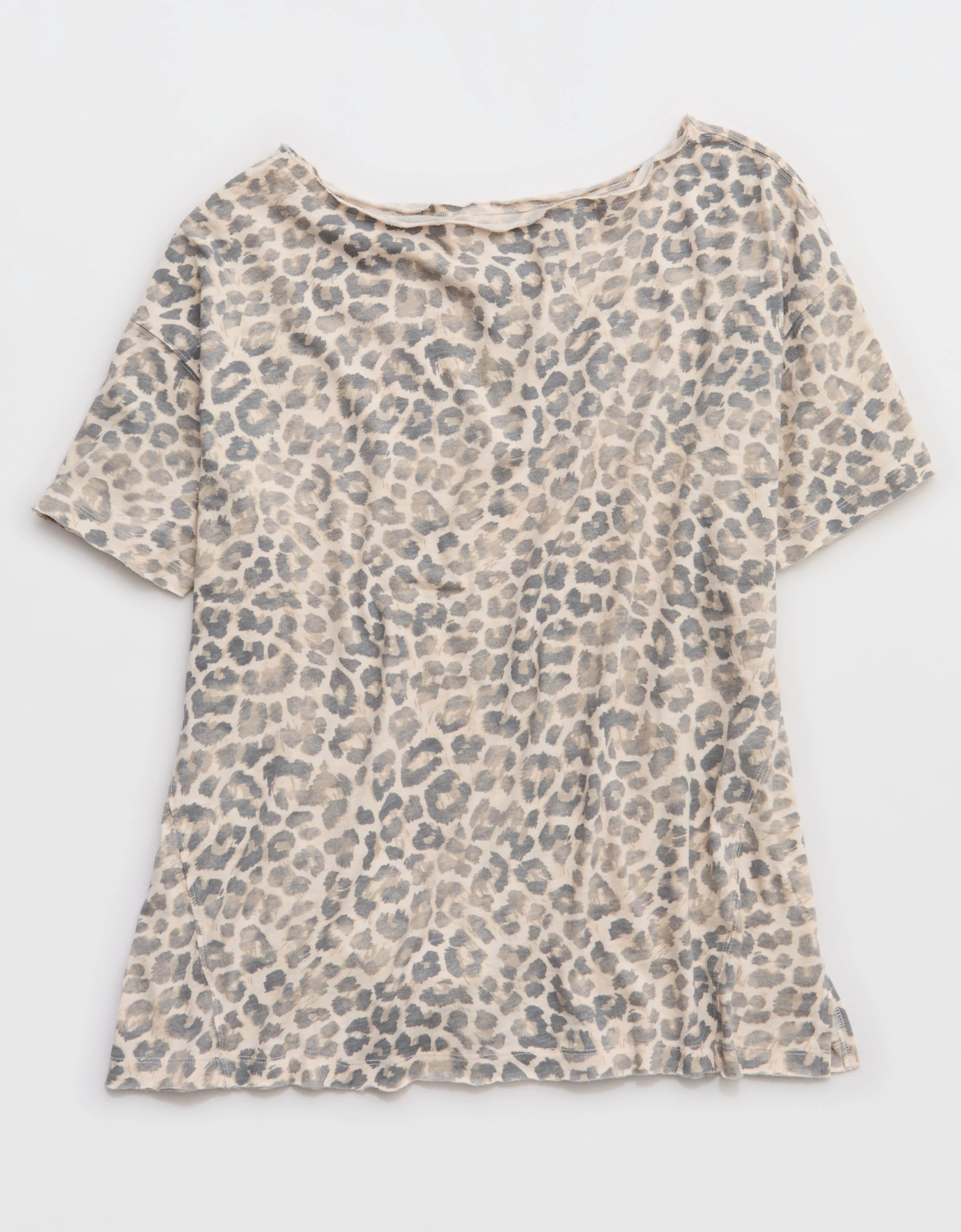 Aerie Off The Shoulder Oversized Boyfriend T-Shirt | Aerie