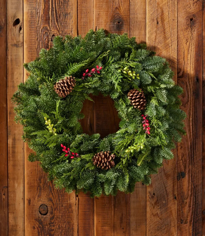 Woodland Berry Wreath, 24" | L.L. Bean