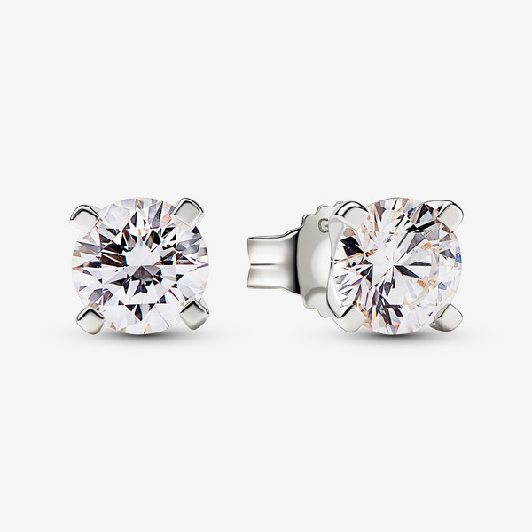 Pandora Era 14k White Gold Lab-grown Diamond Earrings | Pandora US