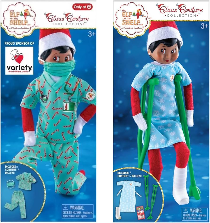 The Elf on The Shelf Claus Couture All Better Bundle: Elf Care Kit and Elf Care Hero | Amazon (US)
