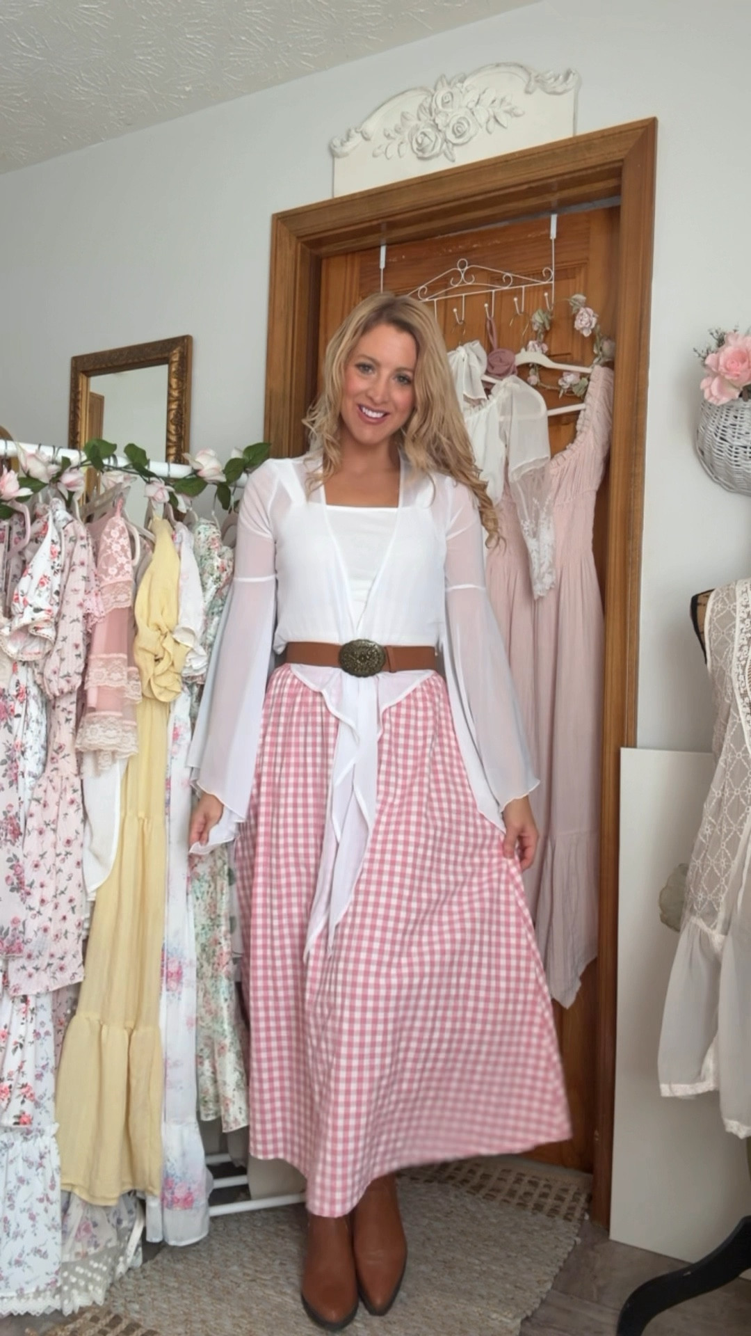 pink gingham with a little Western flair 👢🩷🧺

#LTKStyleTip #LTKFestival #LTKFindsUnder50