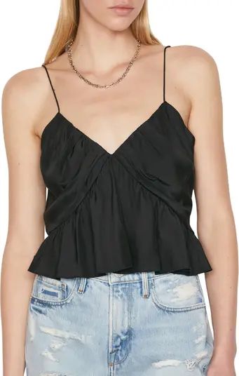 FRAME Flounce Silk Camisole | Nordstrom | Nordstrom