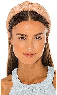 Lele Sadoughi Rose Jacquard Knotted Headband in Bisque from Revolve.com | Revolve Clothing (Global)