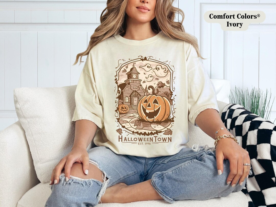 Comfort Colors® Halloweentown Est 1998 Shirt, Retro Halloween Tee, Spooky Season Design, Vintage... | Etsy (US)