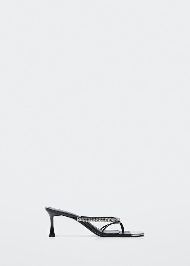 Strassverzierter schuh mit spitze -  Damen | Mango Deutschland | MANGO (DE)