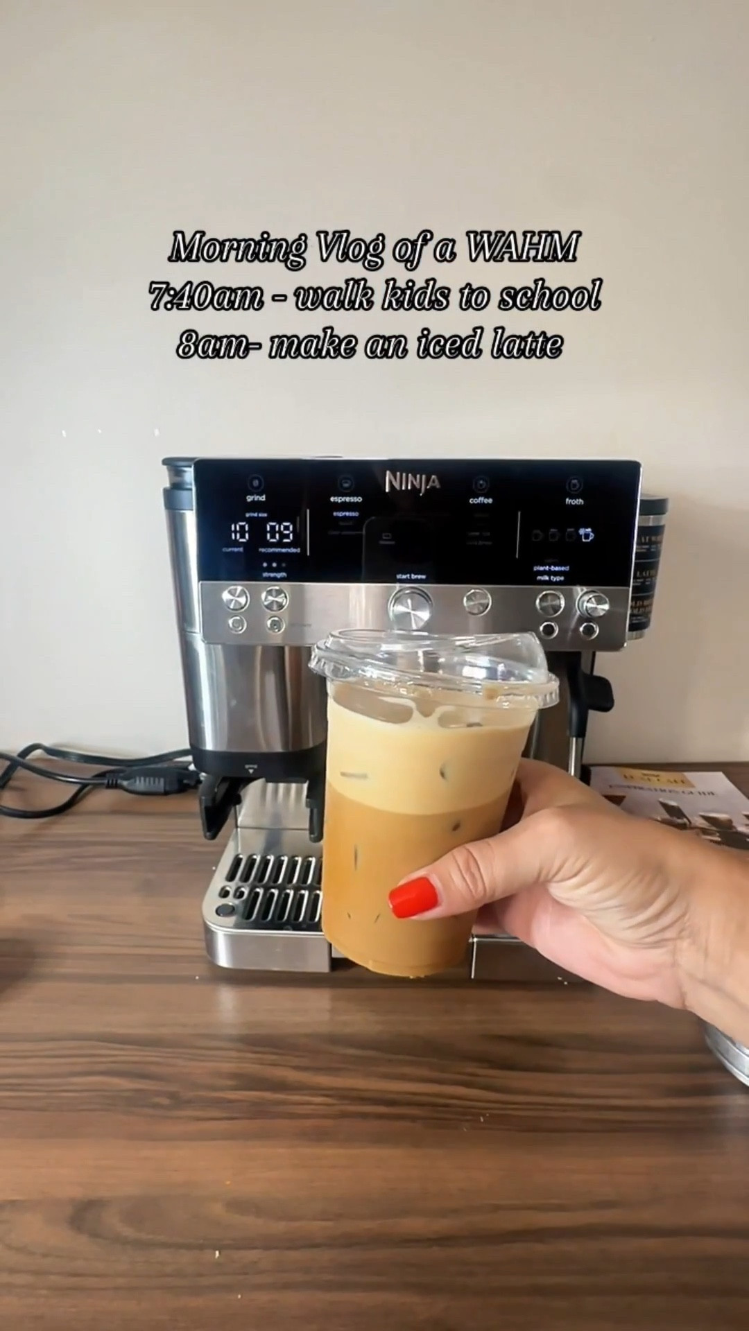 Make an ice latte with me with the ninja luxe espresso machine and my morning vlog 

#LTKHome
