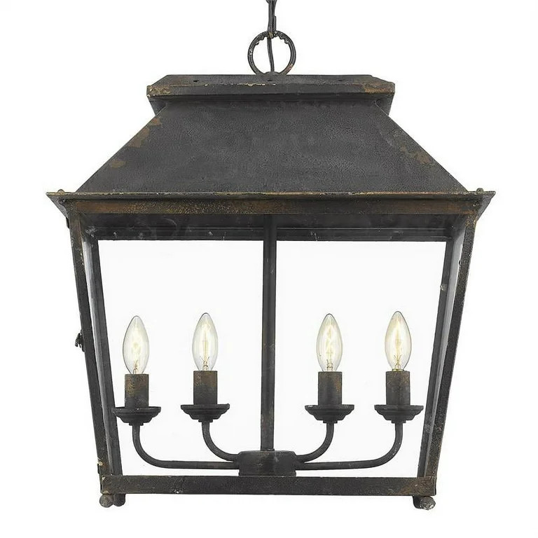 Abingdon 4-Light Pendant in Antique Black Iron - Walmart.com | Walmart (US)