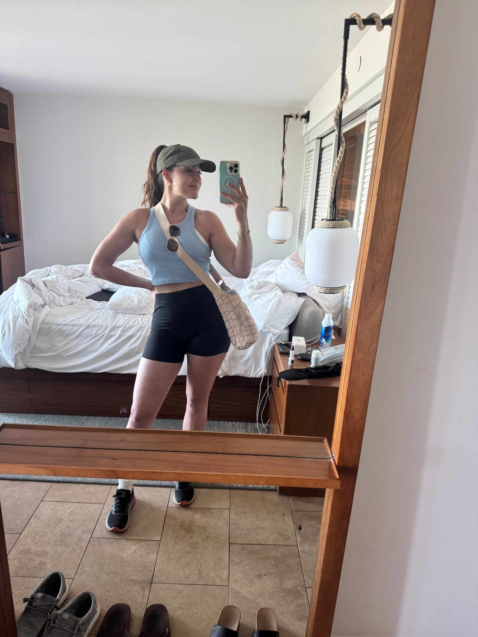 hoapili trail hiking 🏝️ 

popflex ponytail cap, sol and selene crossbody, alo aspire, lululemon align shorts, tried and true hiking asics 

#LTKActive #LTKFindsUnder100 #LTKTravel
