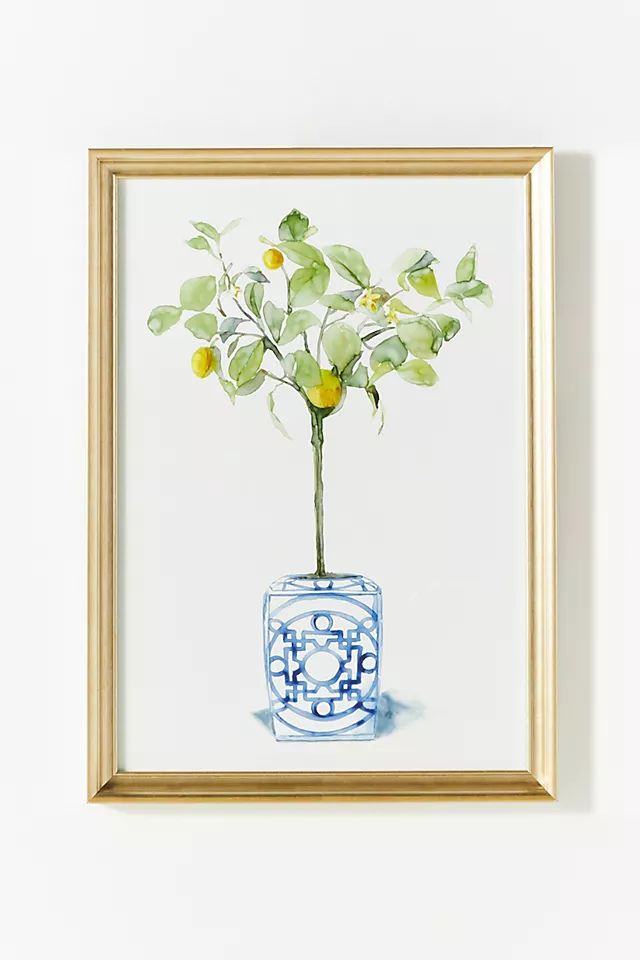 Watercolor House Plant Wall Art | Anthropologie (US)