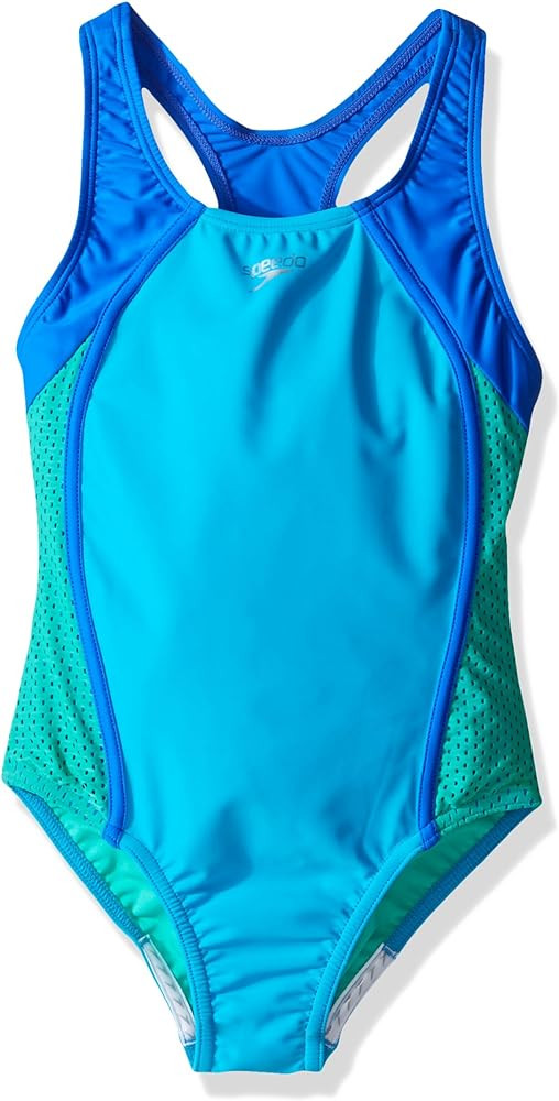 Speedo Girl's Swimsuit One Piece Closed Racerback | Amazon (US)