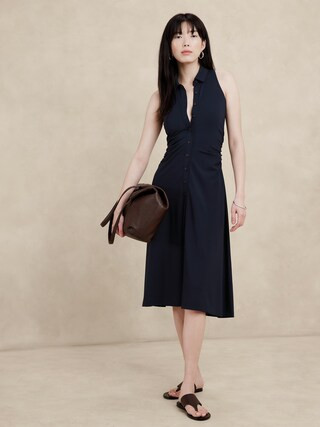 Racer Knit Midi Dress | Banana Republic Factory