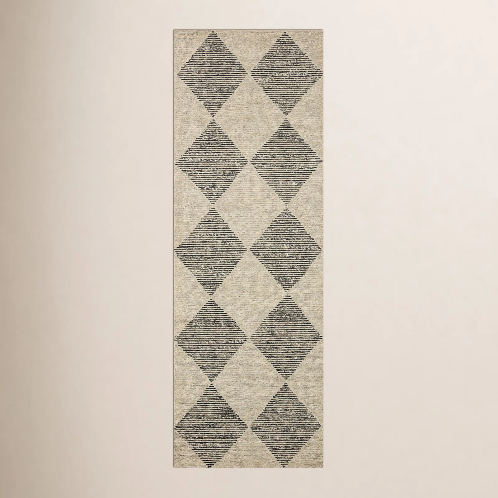Chris Loves Julia x Loloi Francis Wool Beige / Charcoal Rug | Wayfair North America