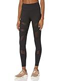 Amazon Brand - Core 10 Women's Icon Series - The Warrior Mesh Legging, Black, Large | Amazon (US)