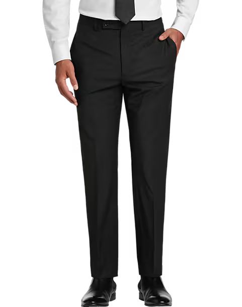 Calvin Klein X-Fit Slim Fit Suit Separates Pants, Black | The Men's Wearhouse