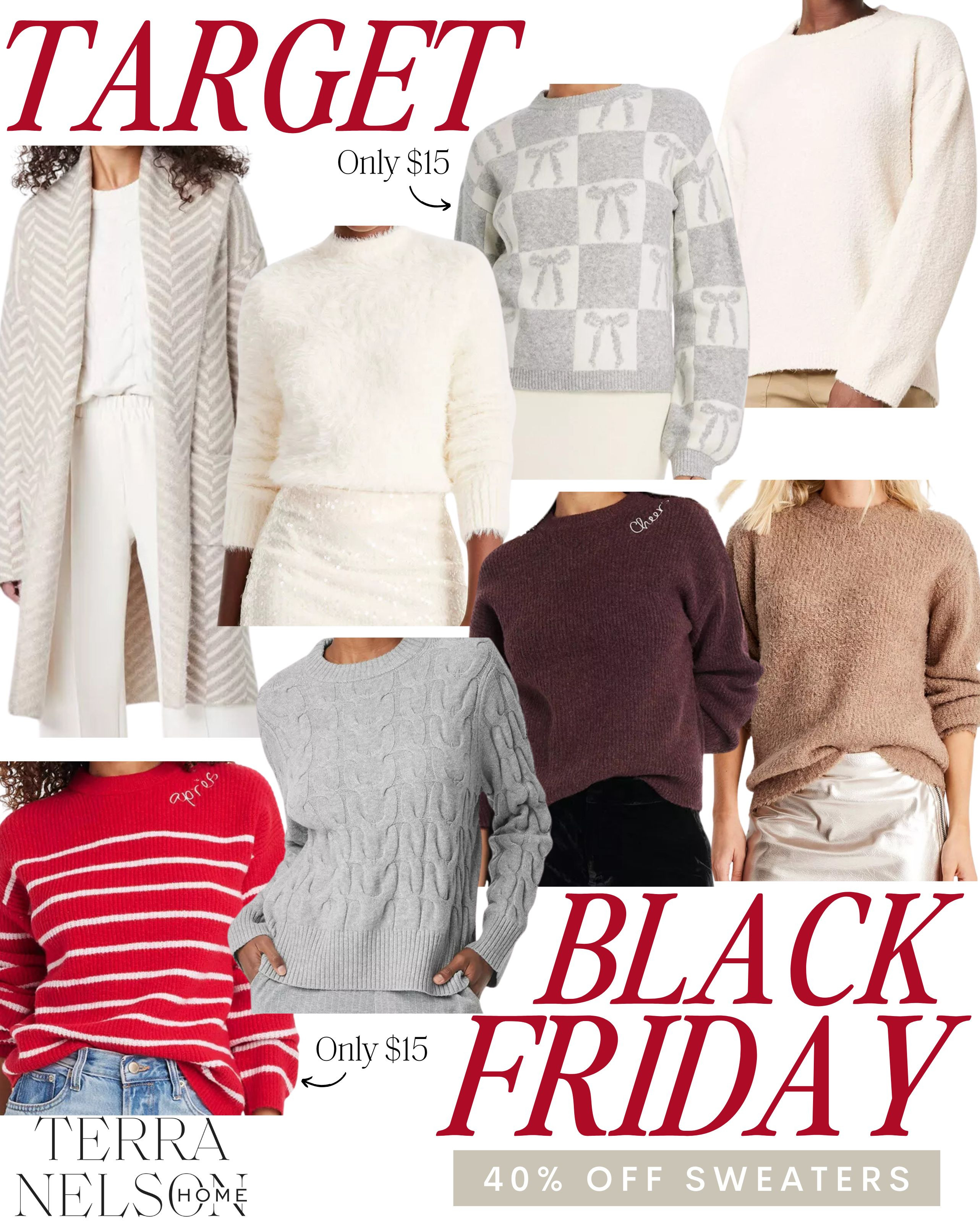 40% Off Women's Sweaters during Target's Black Friday Sale!
Target Black Friday Deals / Target Black Friday Sale / Winter Outfits / Winter Sweaters / Holiday Sweaters / Bow Sweaters / Christmas Outfits 

 #LTKCyberWeek #LTKHoliday #LTKSaleAlert