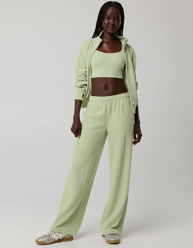OFFLINE By Aerie Cable Lounge Trouser | Aerie