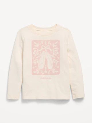 Long-Sleeve Graphic T-Shirt for Toddler Girls | Old Navy (CA)