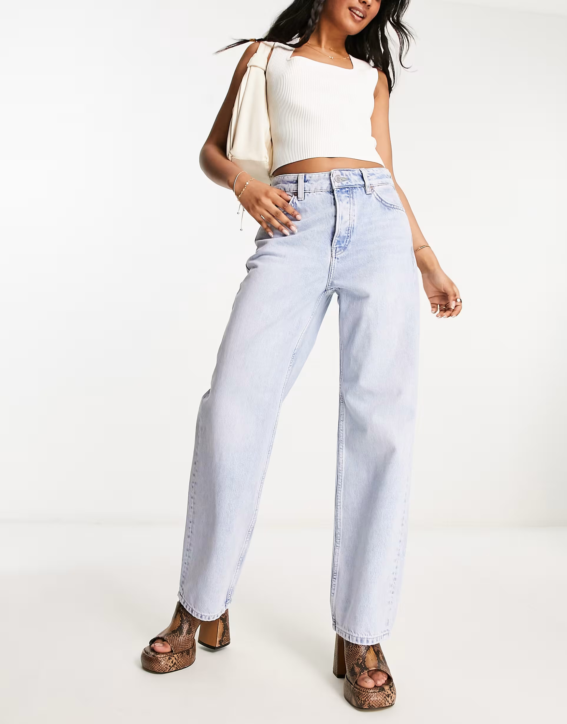 & Other Stories - Kim - Jean coupe boyfriend - Bleu lambada | ASOS (Global)