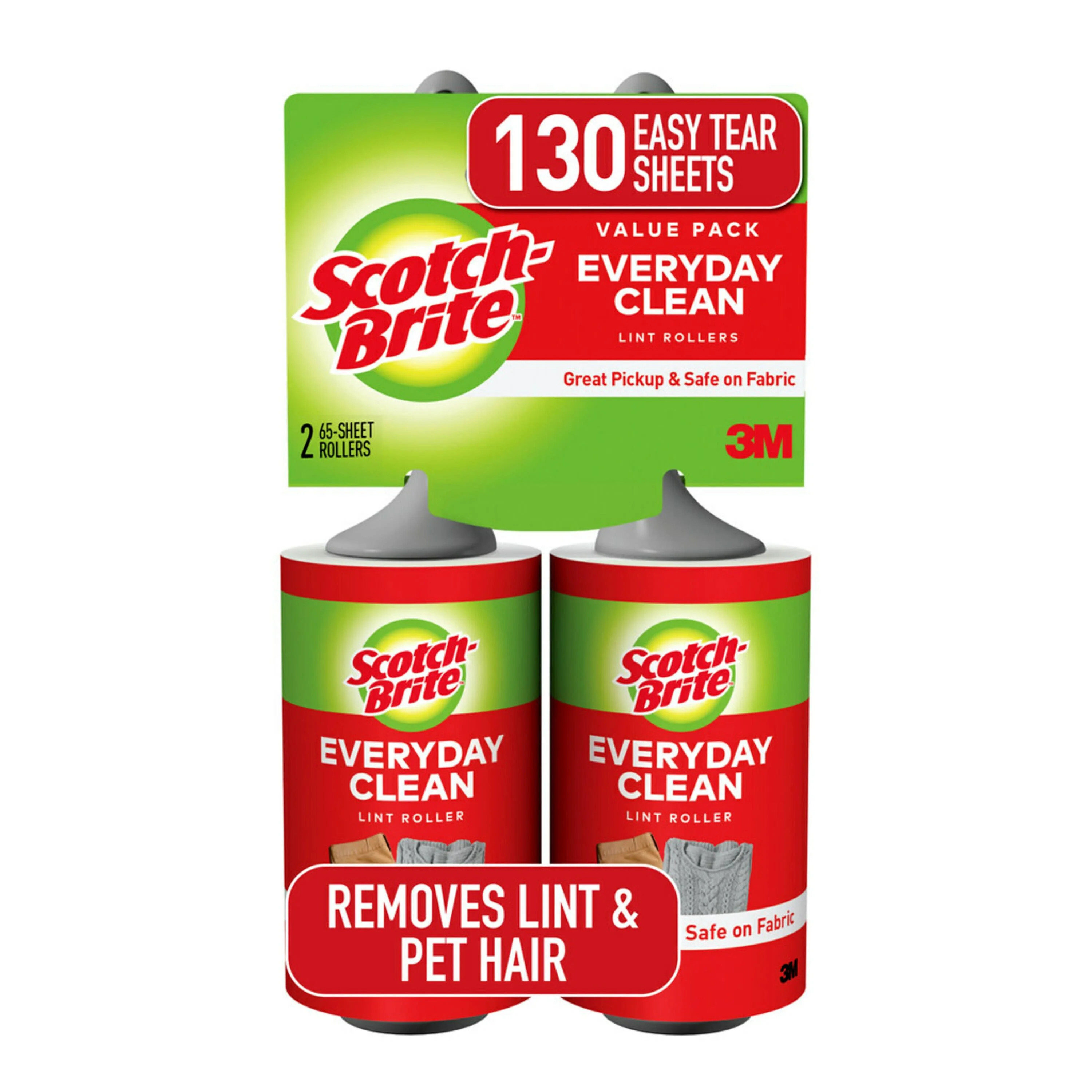 Scotch-Brite Lint Roller Twin Pack, 65 Sheets per Roller, 2 Count | Walmart (US)