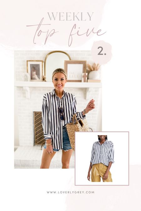 This tripe top from Target is one of your top five sellers this week. Loving this for an easy spring look! 

#LTKstyletip #LTKtravel #LTKunder50