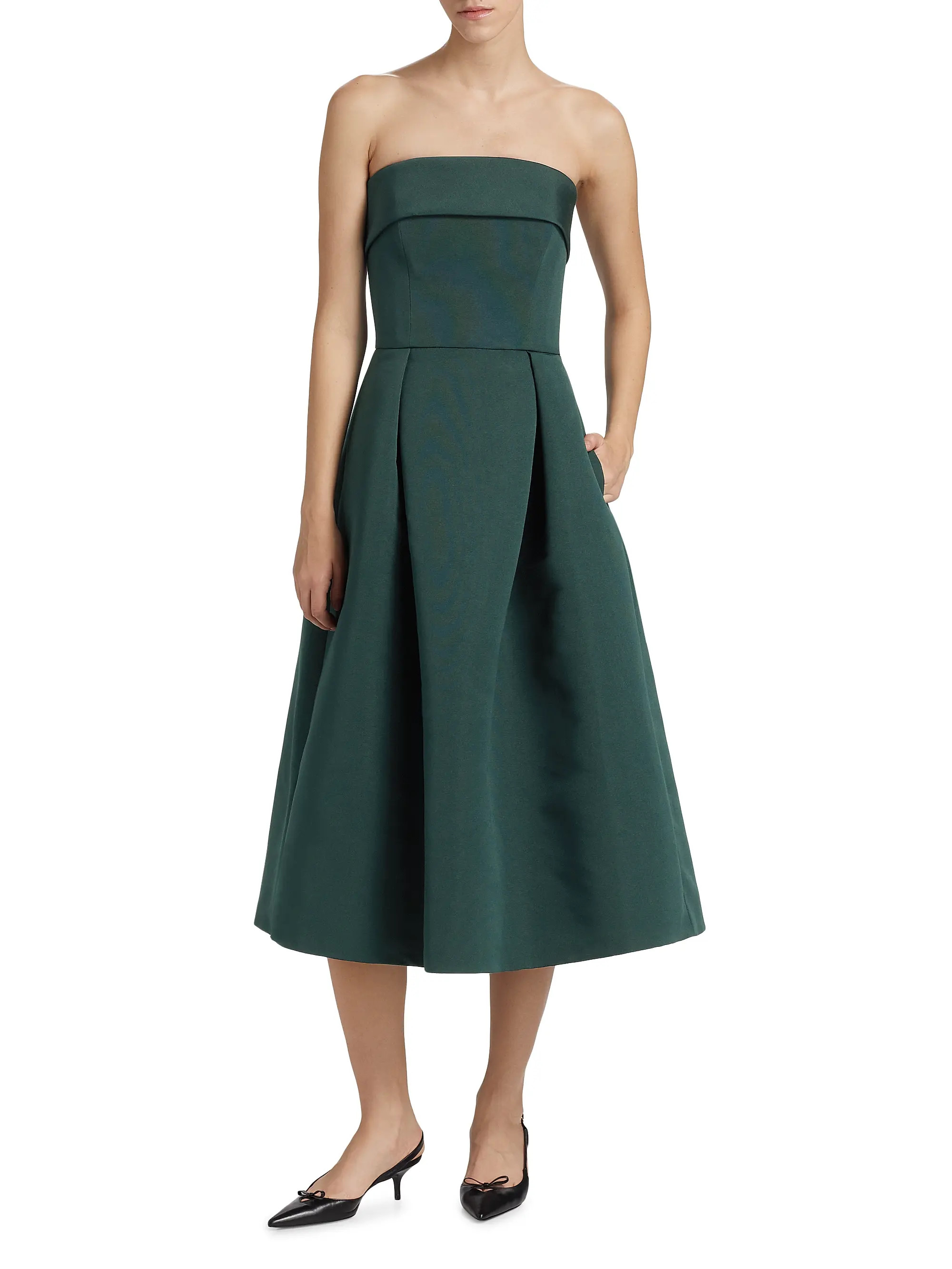Faille Strapless Dress | Saks Fifth Avenue