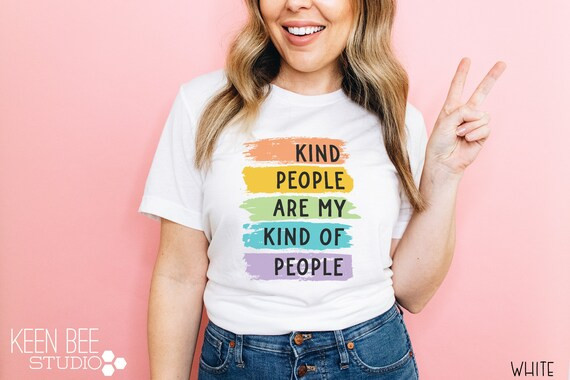 Pastel Brushed Kind People Are My Kind of People Unisex Short | Etsy | Etsy (US)
