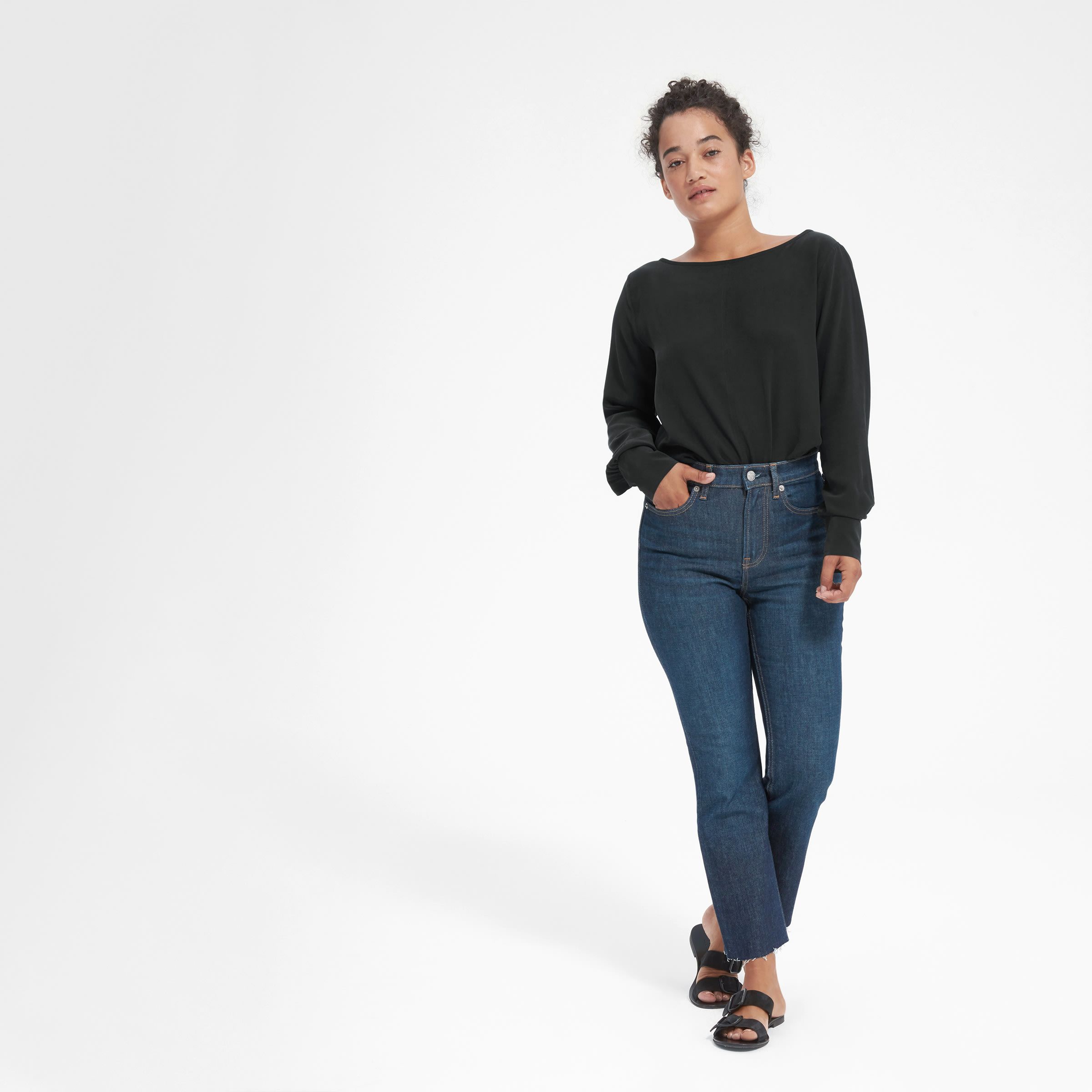 The Clean Silk Boatneck Blouse | Everlane