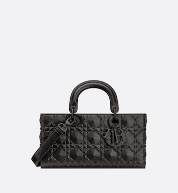 Sac Lady D-Joy Cuir de veau Cannage à motif Diamant noir | DIOR | Dior Couture