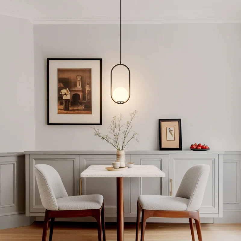 Estevanell 1 - Light Modern Unique/Statement Oval Globe Pendant Lights | Wayfair North America