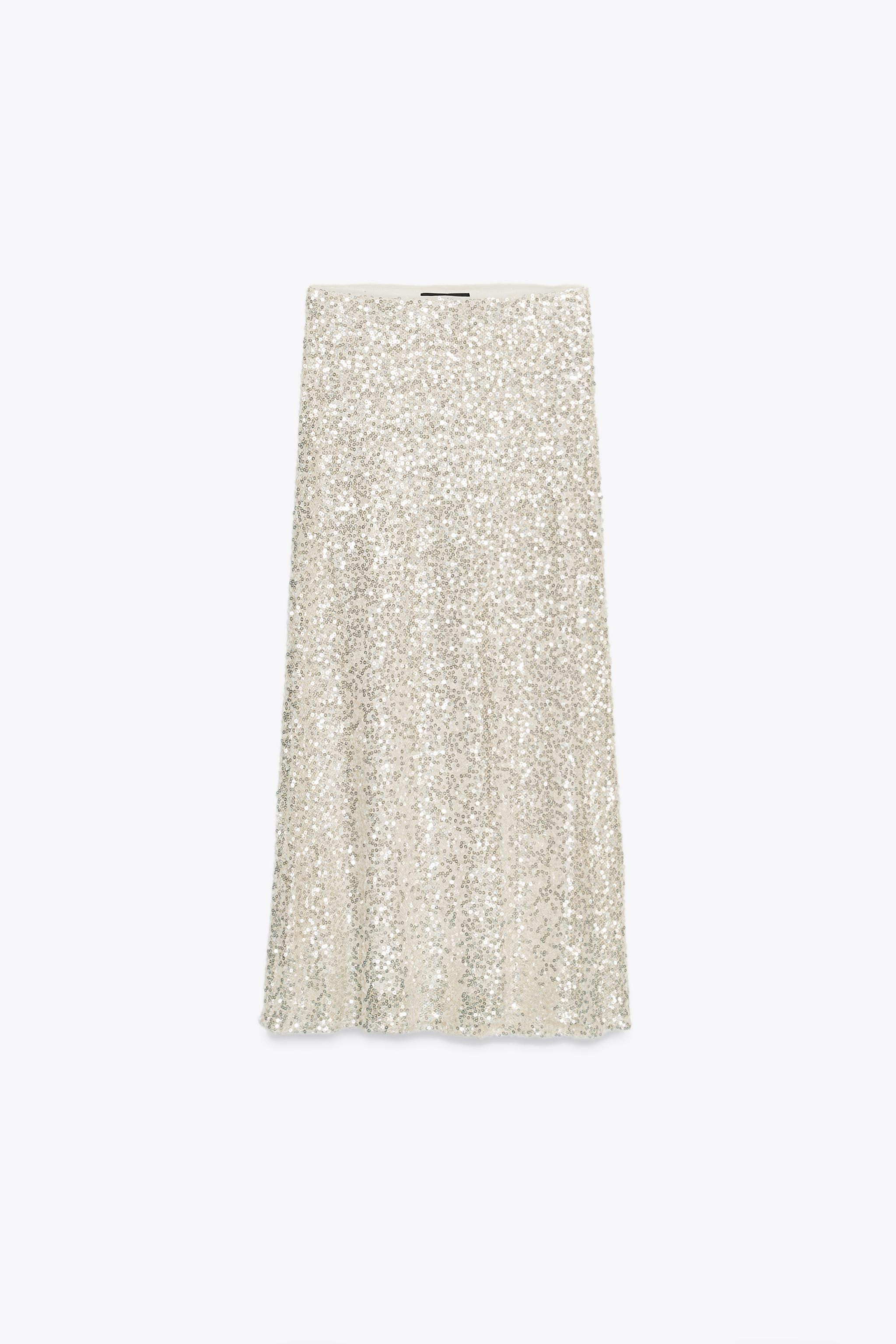 SEQUINED MIDI SKIRT | Zara Canada