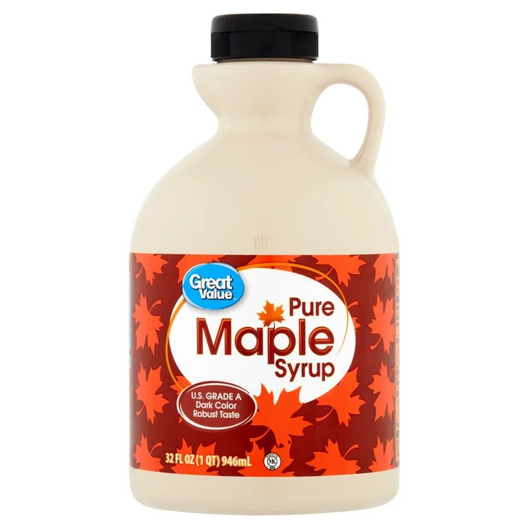 Great Value Pure Maple Syrup, 32 fl oz - Walmart.com | Walmart (US)